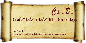 Csütörtöki Dorottya névjegykártya